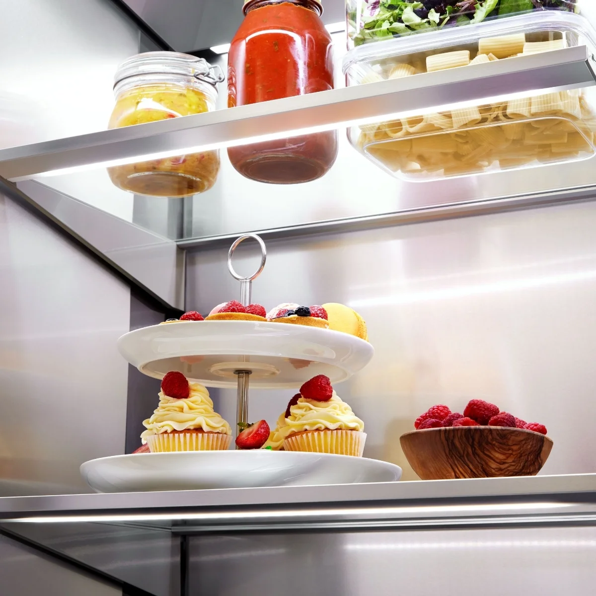 Signature Kitchen Suite interior LED shelf lighting