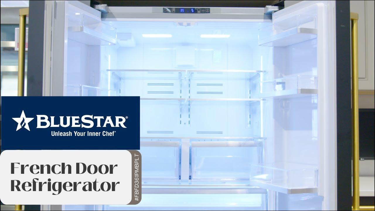 Watch BlueStar French Door Refrigerator #FBFD361PMBPLT