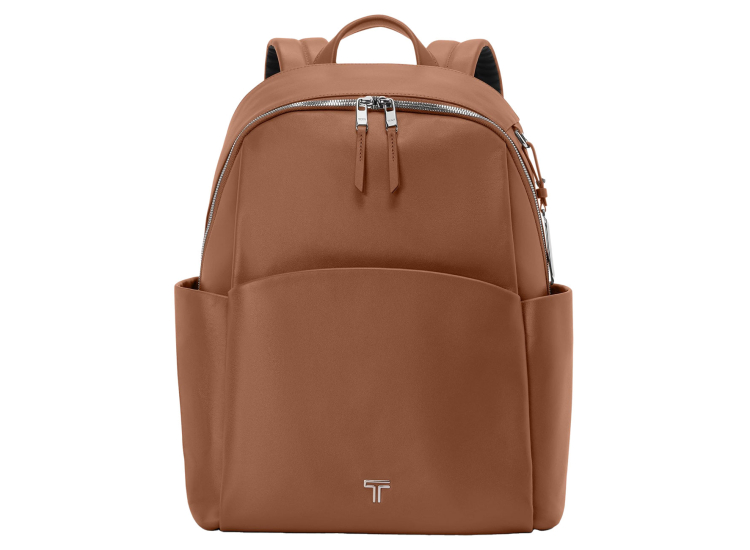 tumi - voyageur hartford backpack Halsey Luggage Pros Pocket features Leather top handle Front zip pocket Front U TUMI Halsey Backpack Black/Gunmetal