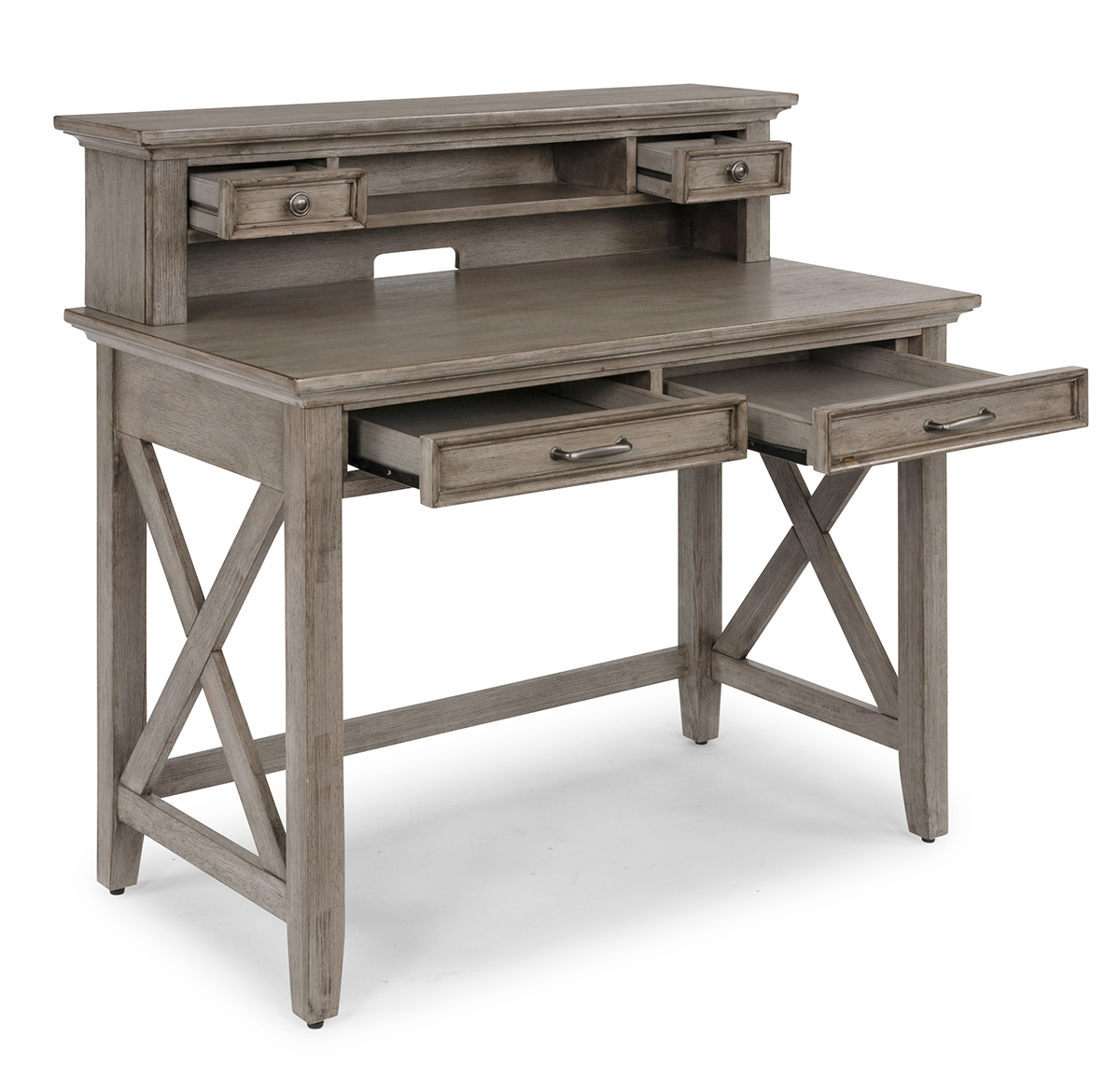 Homestyles Gray Student Desk w/ Hutch 5525162 Abt