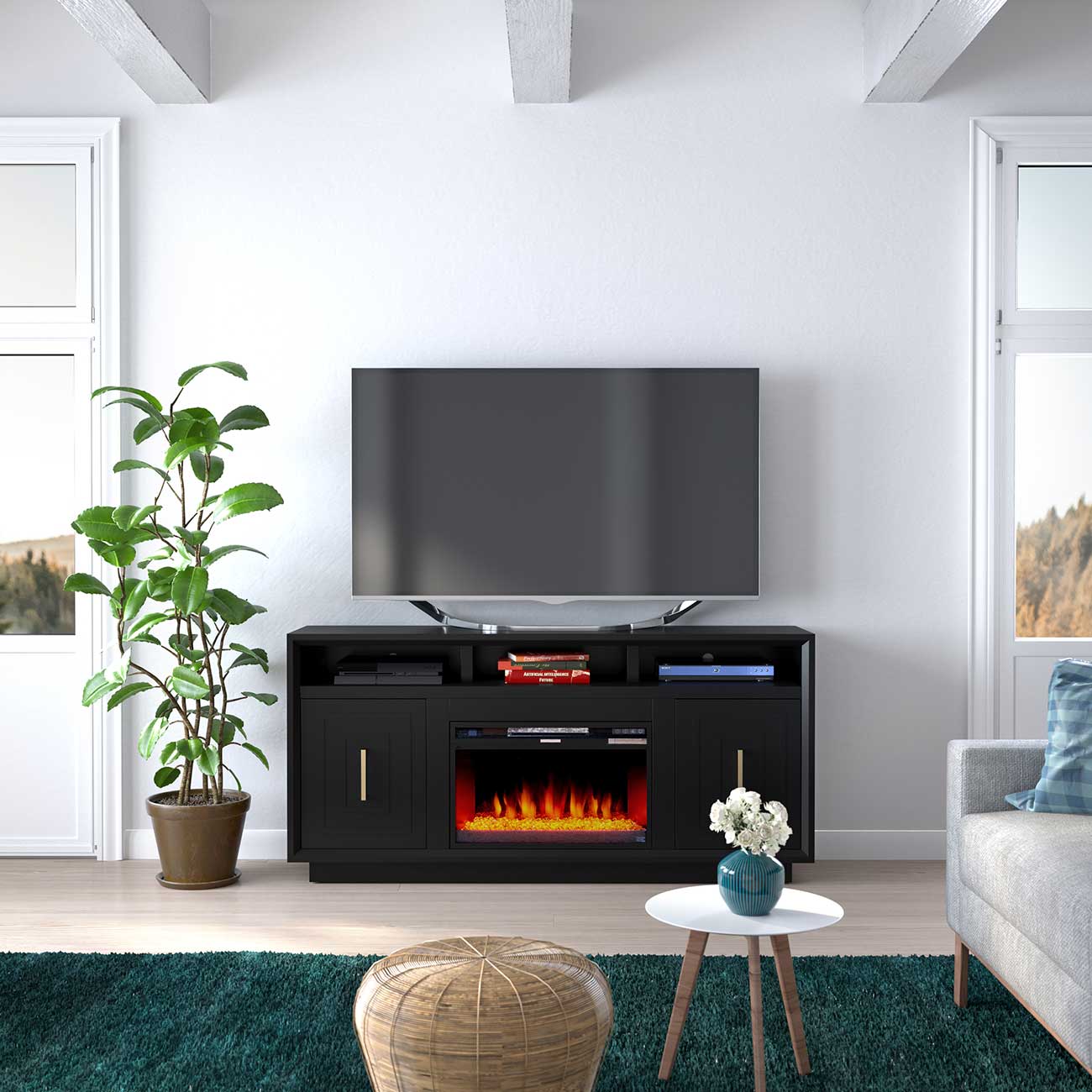 Legends Furniture - SS5210-SLS-FIRE - TV Stands & Entertainment Centers