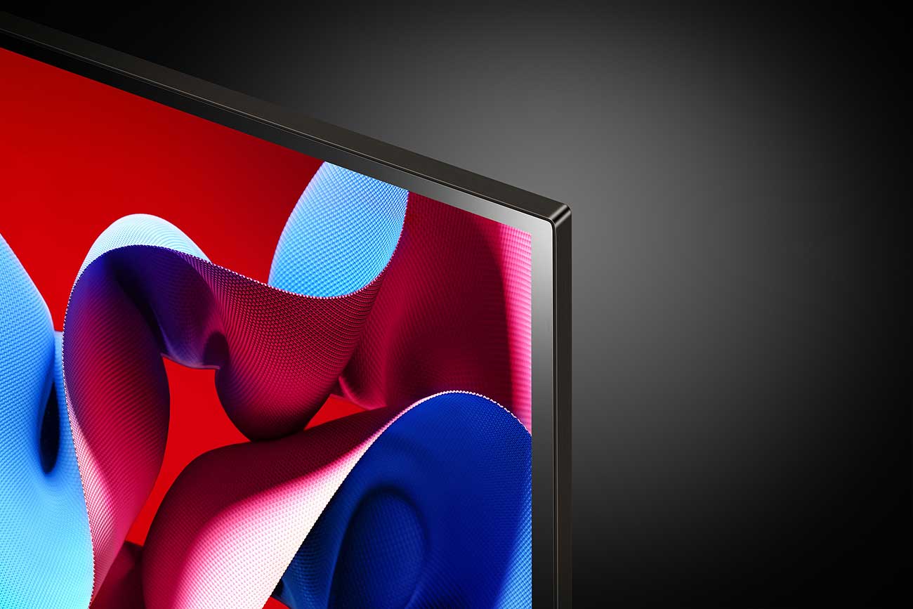 Close Up View Of The TV Bezel
