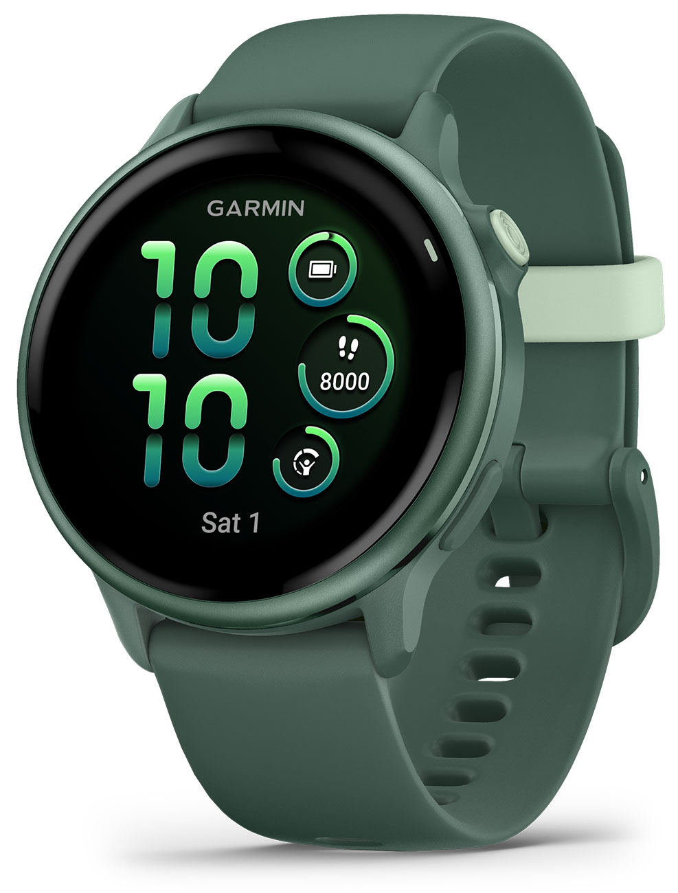 Garmin vivoactive 6 Smartwatch 42mm GPS Metallic Jasper Green with Jasper Green Band - 010-02985-02