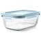 OXO Smart Seal 3.5-Cup Glass Rectangle Container in Arctic Blue
