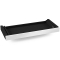 BDI Centro 6459-2 Smooth Satin White/Grey Glass Keyboard/Storage Drawer