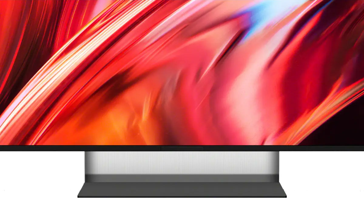 Stand Closeup View of Sony TV