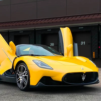 Yellow Maserati