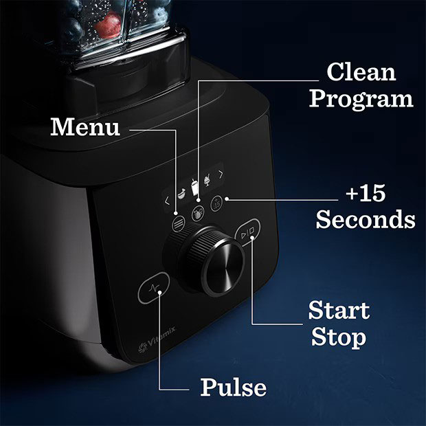 Controls View of Vitamix Blender