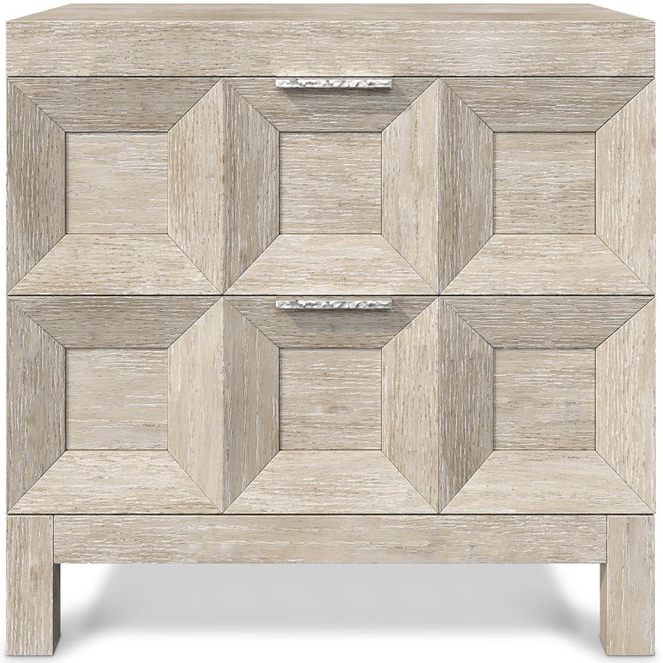 Large image of Bernhardt Prado Nightstand in Tawny | Bright Graphite