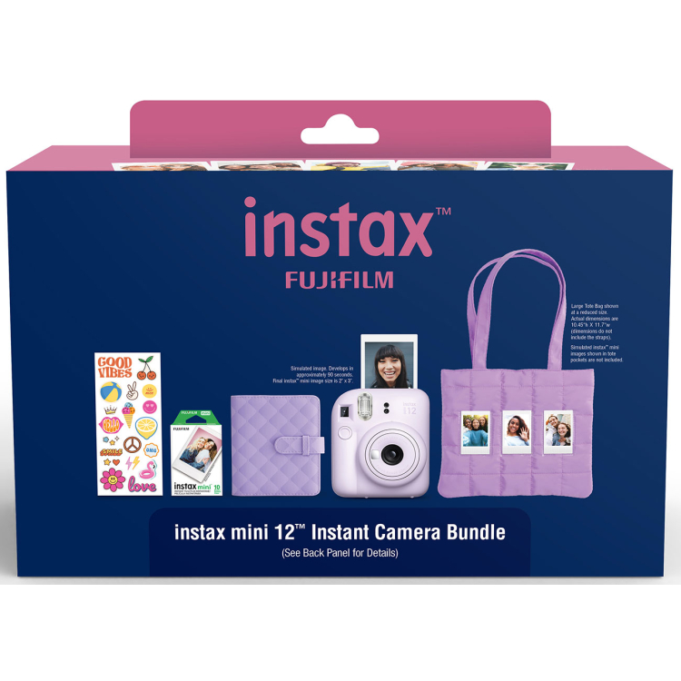 Instax Mini 12 Instant Camera Kit 3 Lilac