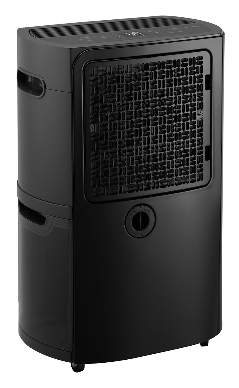 Black LG 50 Pint Dehumidifier Showing Rear Filter 