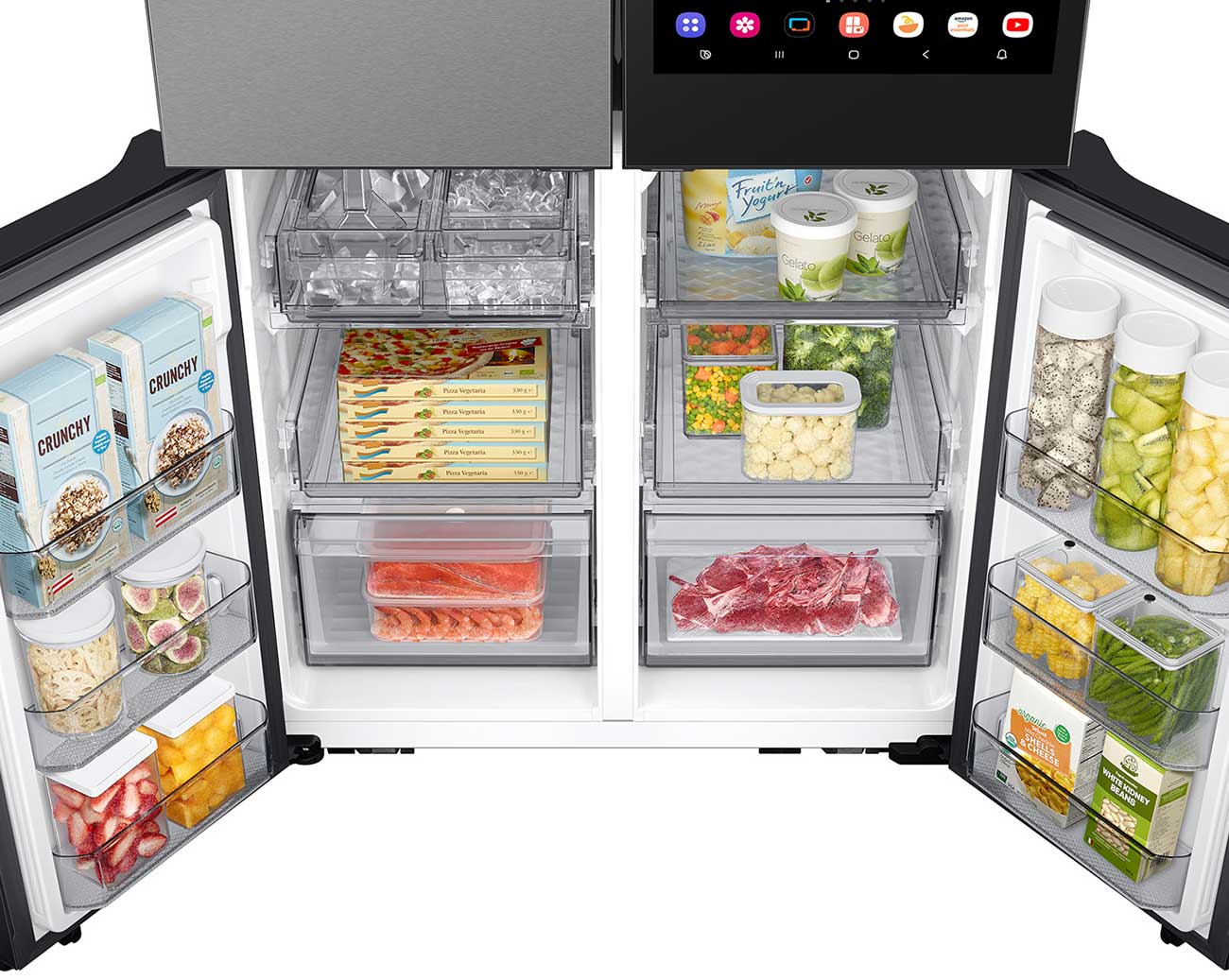 Bottom open view of Samsung Bespoke Refrigerator