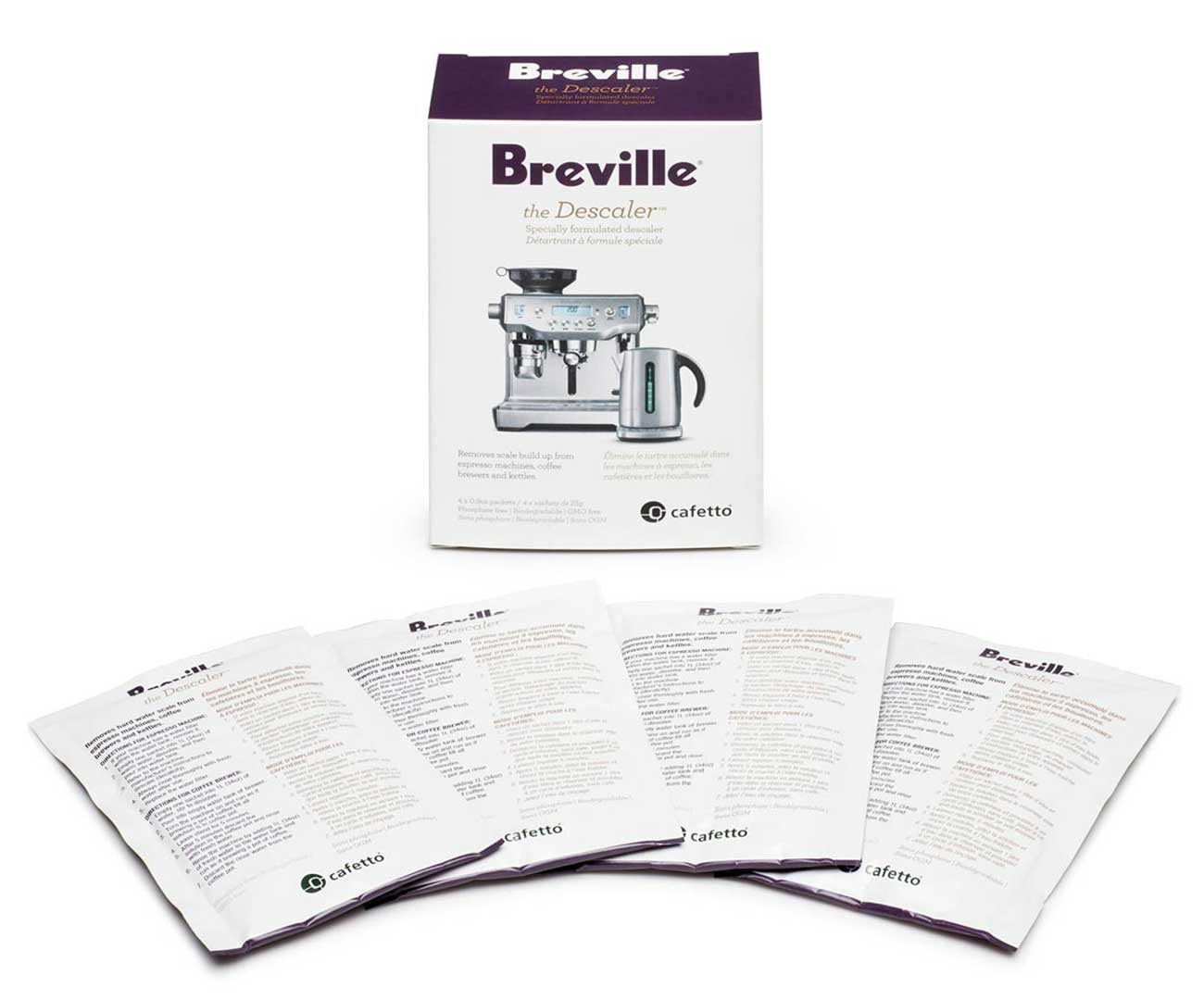 Front view of Packaging and Descaler Packets