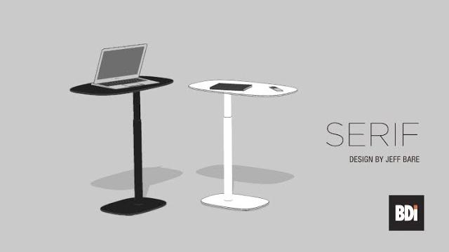Watch Serif Adjustable Height Laptop & Mobile End Table by BDI