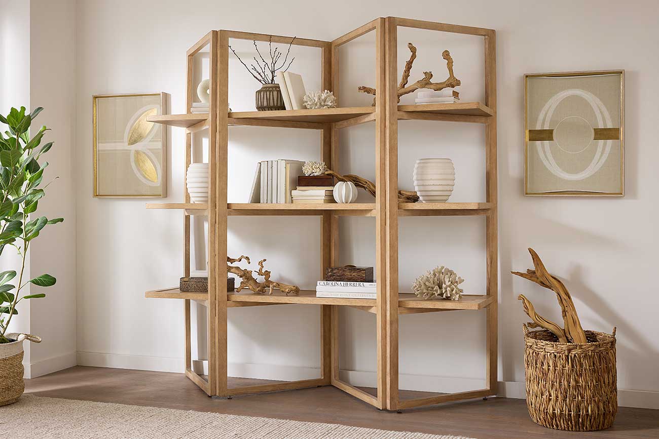 Hooker Furniture Retreat Folding Etagere in Dune - 6950-50002-80