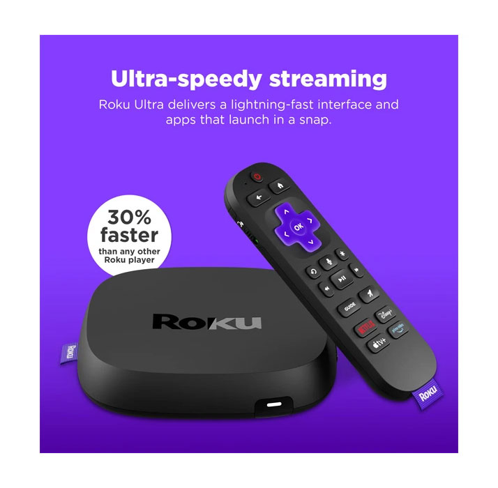 Front View of Roku Streaming Speed Feature