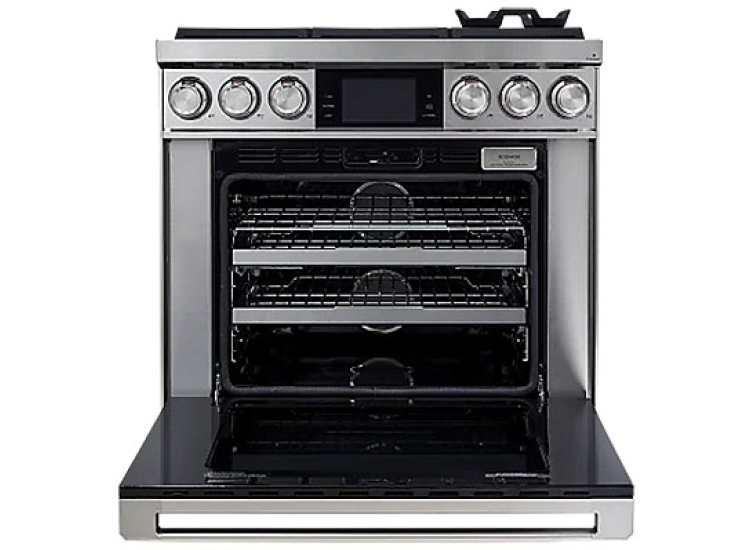 Dacor Contemporary 36 In. Dual-Fuel Steam Range in Stainless Steel - DOP36C86DLS/DA