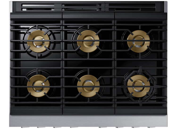 Dacor Transitional 36 In. Gas Range in Silver Stainless Steel - DOP36T86GLS/DA