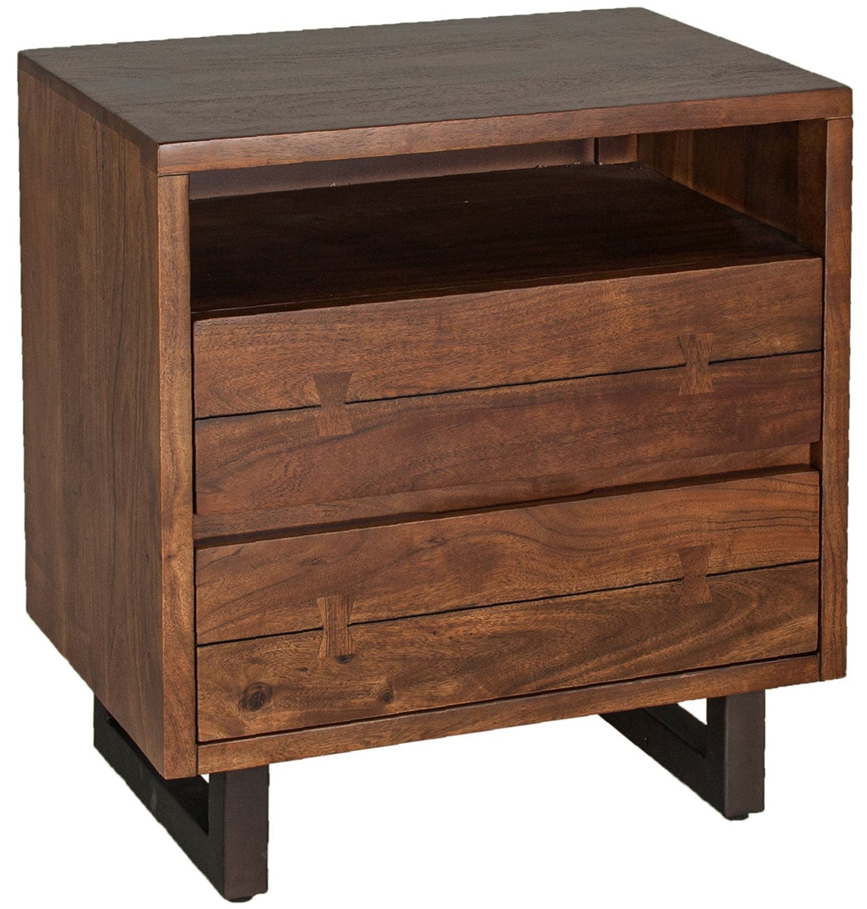 Home Trends & Design Aspen Night Chest In Walnut Finish