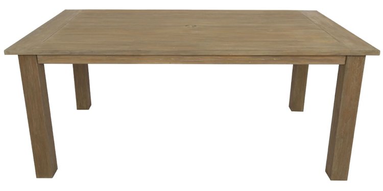 Large image of Alternate view of Sunset West Coastal Teak 72-Inch Dining Table in Coastal Teak - SW5501-T72
