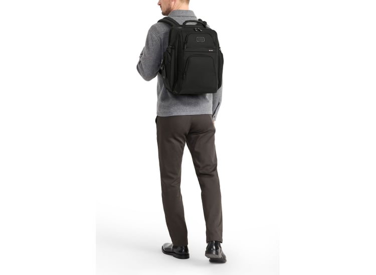 man tumi wearing backpack front - Alpha Bravo Search - Laptop Backpack for Men & Women - Backpack for Work & Travel - 17.0" X 14.0" X 8.3" - Charcoal Pro Perks Eligible A day out with my