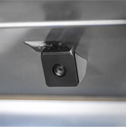 Camera installed inside a Thermador refrigerator, positioned to monitor and view the contents inside the fridge.