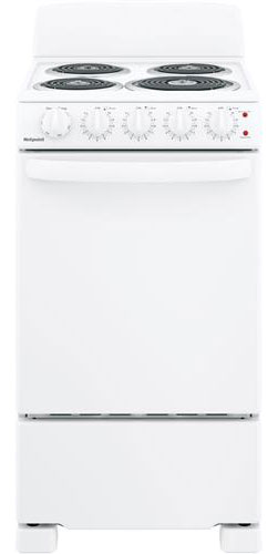 GE Hotpoint 20 In. White Freestanding Electric Range - RAS200DMWW