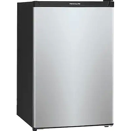 Left angle view of compact refrigerator
