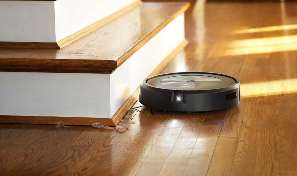 Robot Vacuum Cleaning Near Stairs
