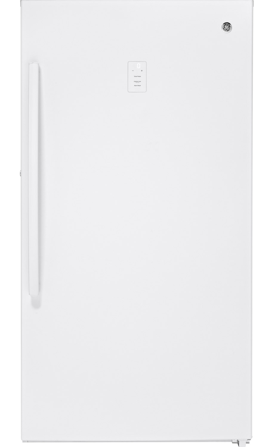 Front of freezer in White.