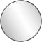 Howard Elliott Copenhagen Round Mirror In Brushed Black Finish
