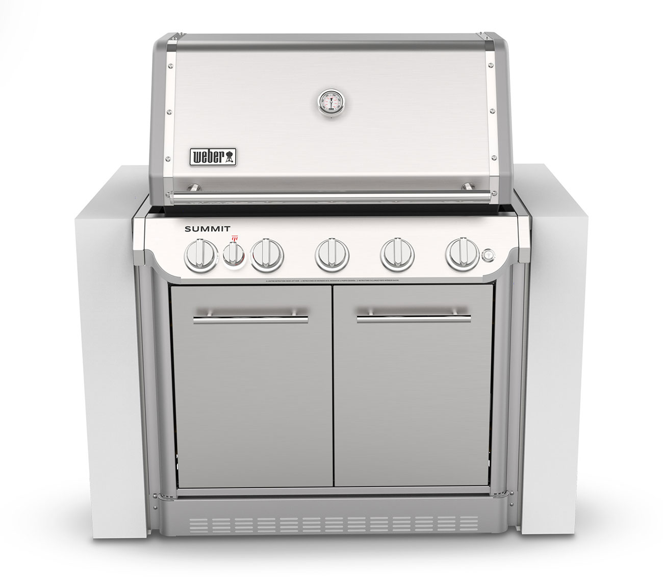 Weber Grill Summit SB38 S Built-In Liquid Propane Gas In Stainless Steel - 1500042