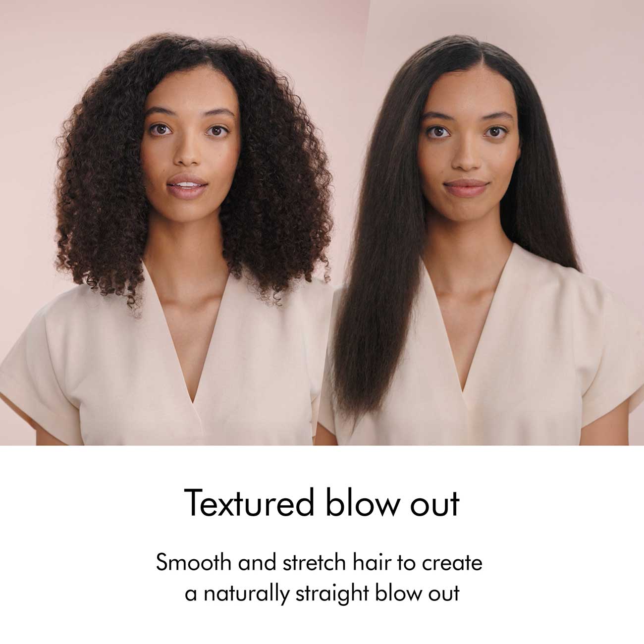 Airstrait Hair Straightener in Amber Silk Before/After Results Detail 3
