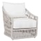 Sunset West Dana Club Chair in Linen Canvas Sunbrella | Natural Linen