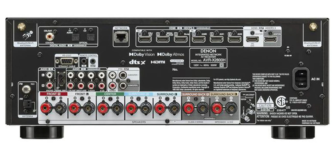 Denon - AVR-X2800H - Audio Receivers