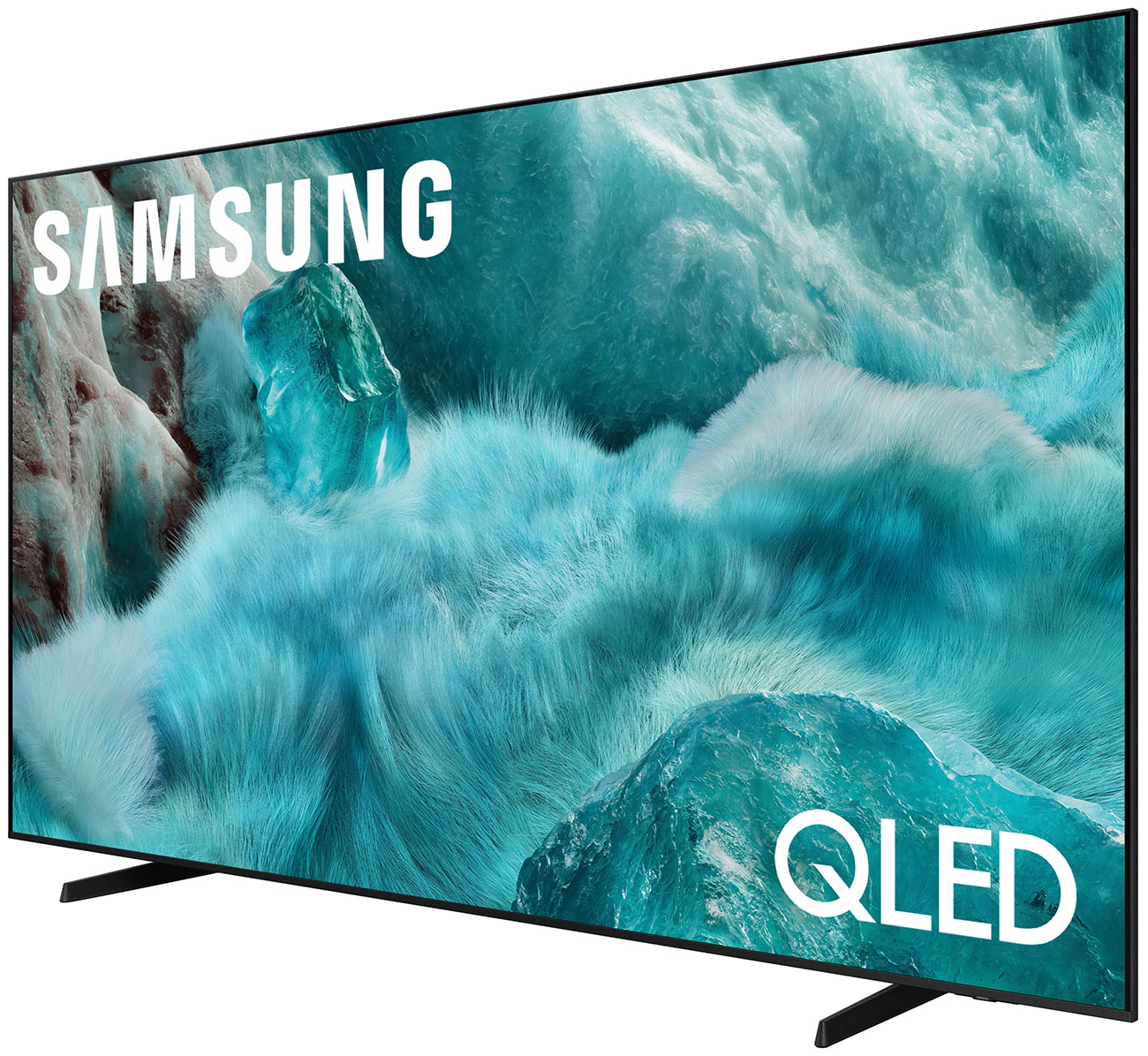 Front Right View of Samsung Q7F QLED TV