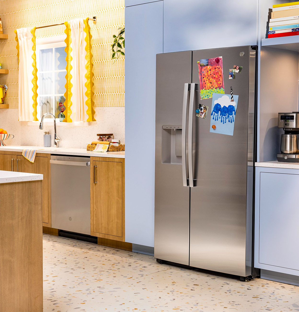 Lifestyle view of GE Refrigerator