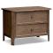 Four Hands Russ Nightstand with 2 Drawers in Aged Oak Veneer