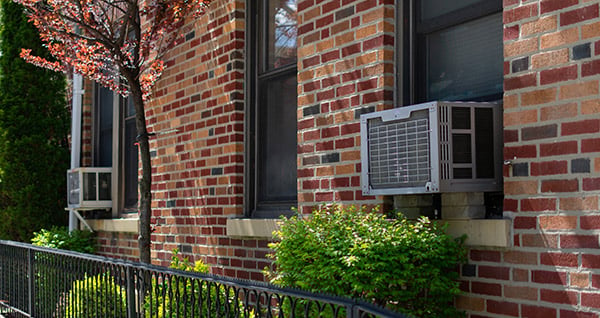 Window Air Conditioner Outside