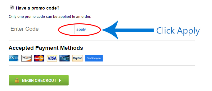 Promo Code Instructions