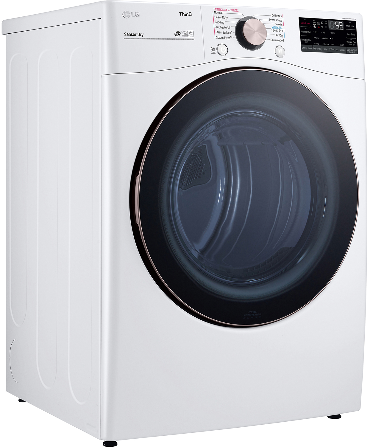 Left-angle view of dryer.