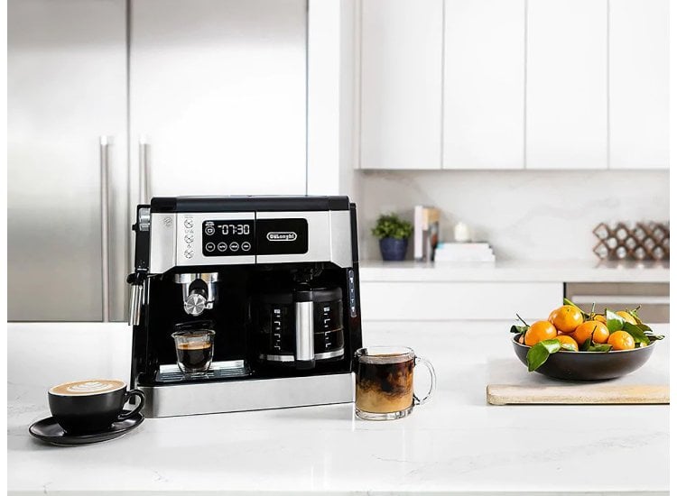 DeLonghi All-In-One Coffee Maker With Milk Frother Abt