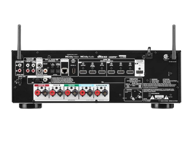 Denon A/V Receiver 5.2-Channel 8K - AVRS670H | Abt