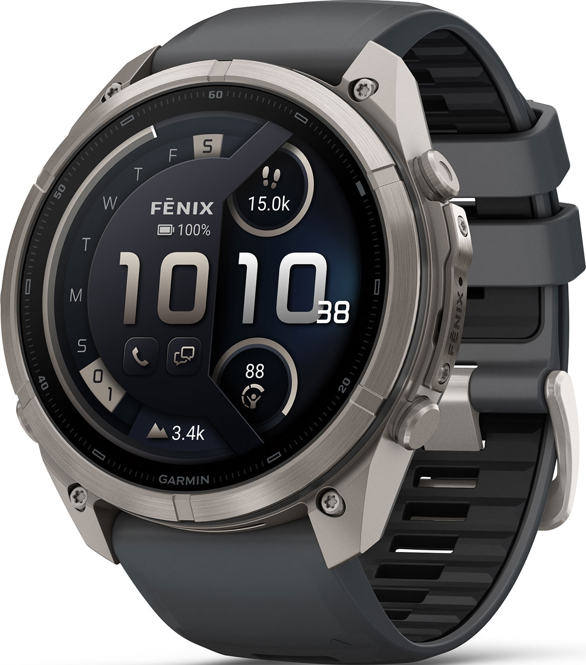 Front Left View of Garmin Smartwatch
