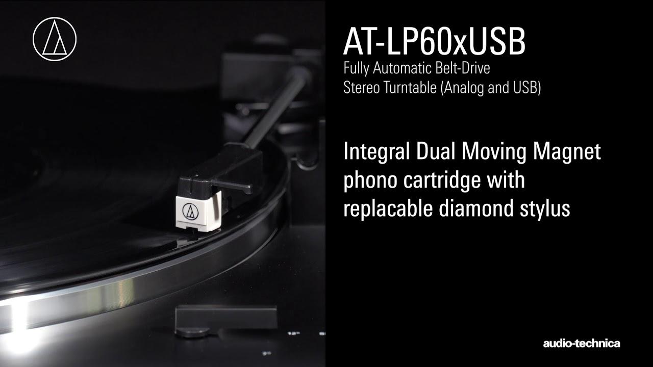 Watch Audio-Technica - Fully Automatic Belt-Drive Turntable - AT-LP60XUSB