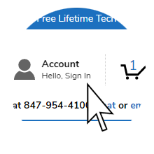 Abt return process Step 1 graphic with arrow pointing at link