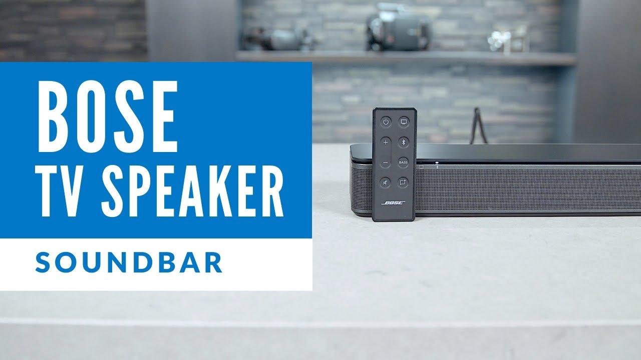 Watch Bose TV Speaker Overview A Small Soundbar For Great Dialogue