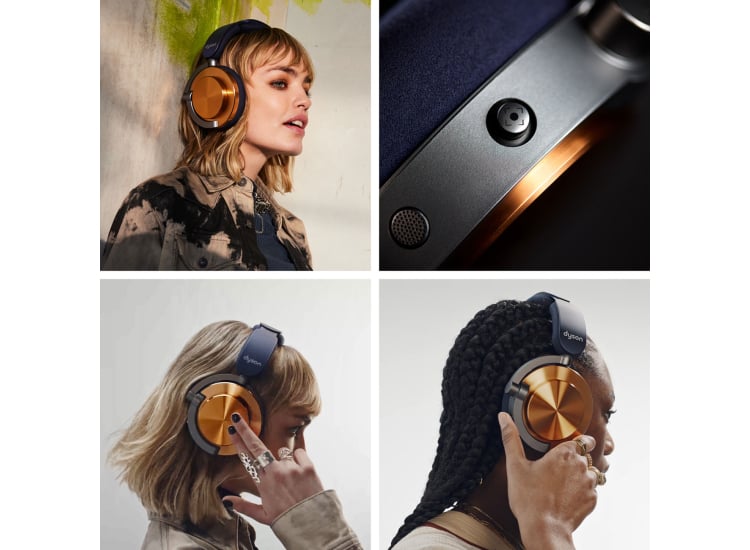 Dyson OnTrac Over-Ear Headphones Wireless Noise Cancelling in CNC Aluminum - 759557-01
