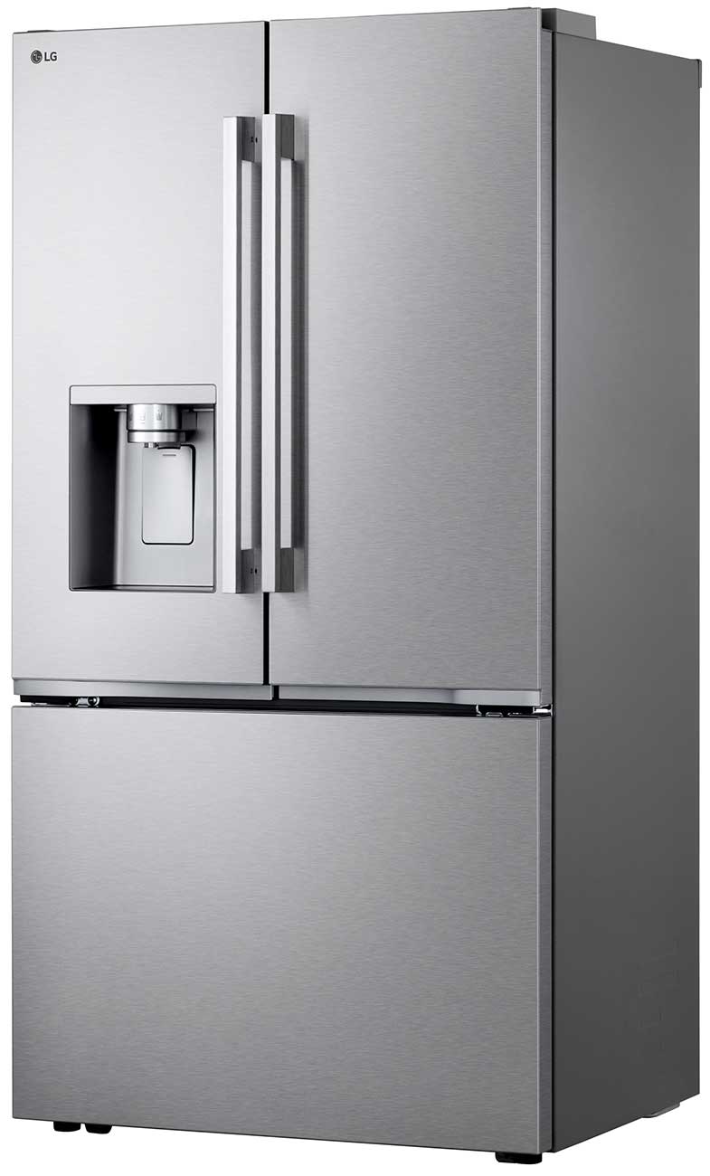 Angle view of LG French Door Refrigerator