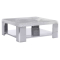 Bernhardt Aura Cocktail Table in Polished Stainless Steel